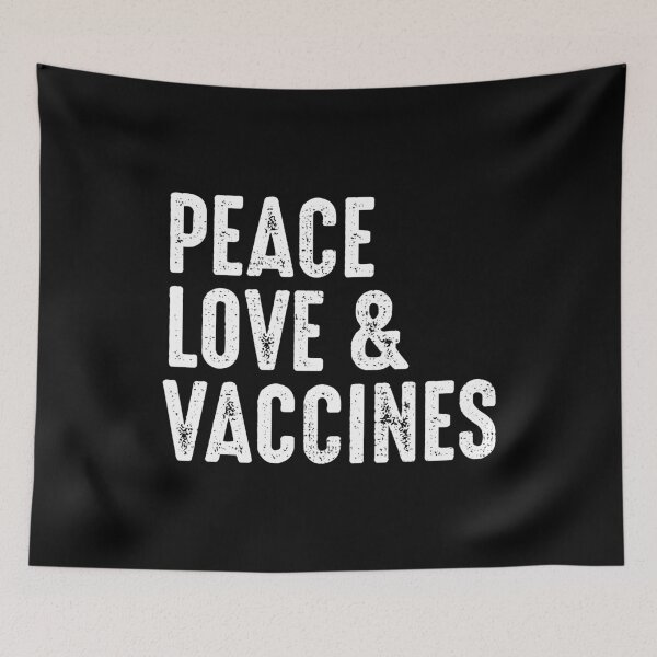 Item preview, Peace Love And Vaccines I'm Vaccinated 2021 designed and sold by RandomStuffShop.