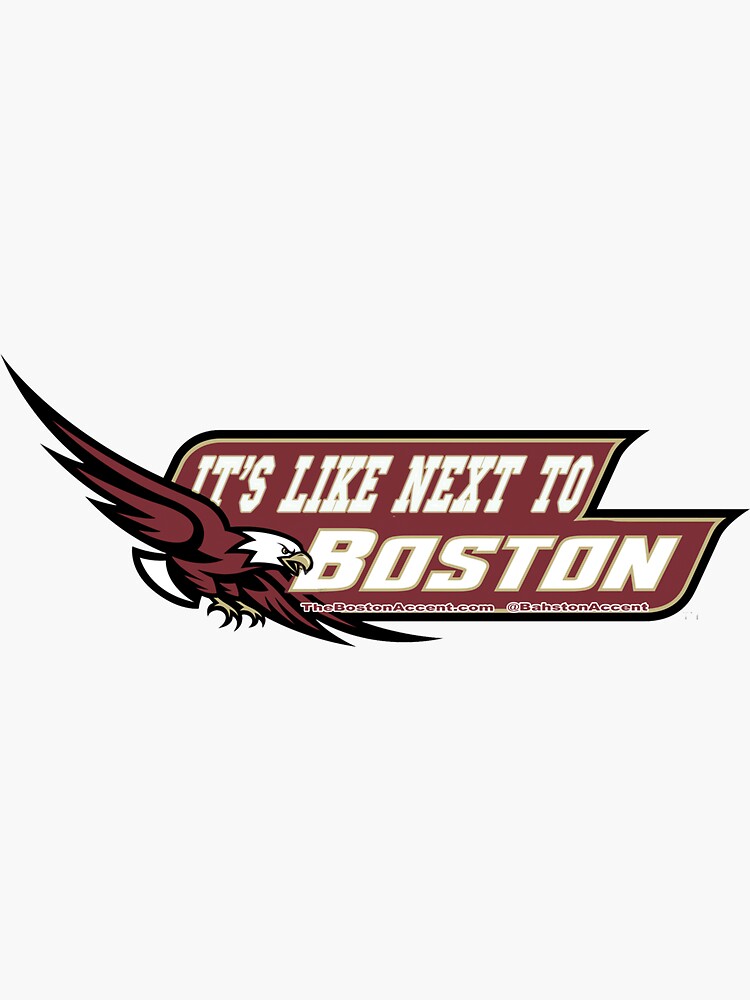 Thumbnail 3 of 3, Sticker, "Boston" College designed and sold by BostonAccent.