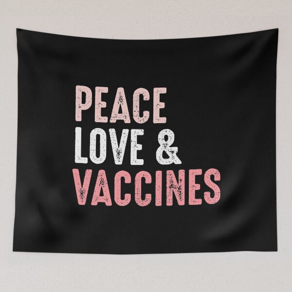 Item preview, Peace Love And Vaccines I'm Vaccinated 2021 designed and sold by RandomStuffShop.