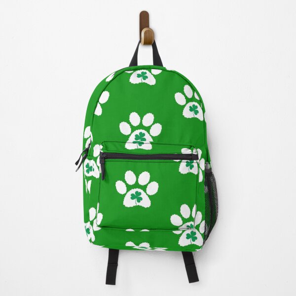 Item preview, St Patricks Day Paw Dog Print or Paw Cat - Shamrock Clover Pattern designed and sold by Tetete.