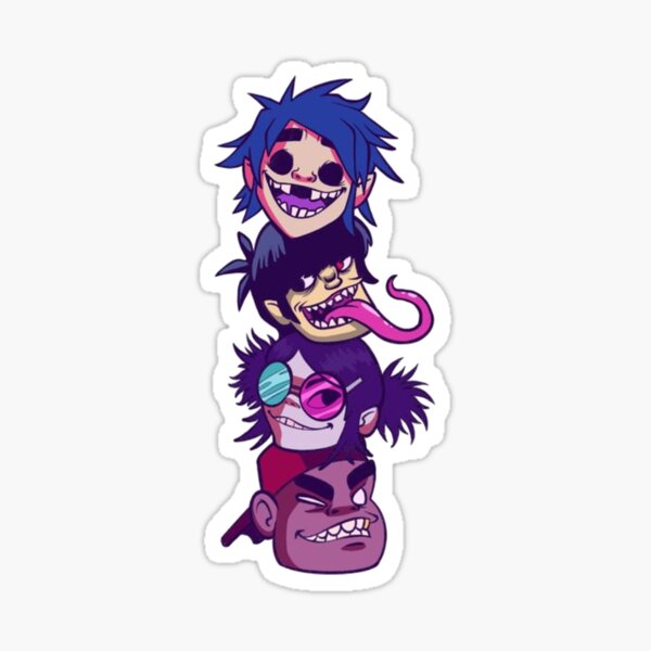 Gorillaz characters Sticker
