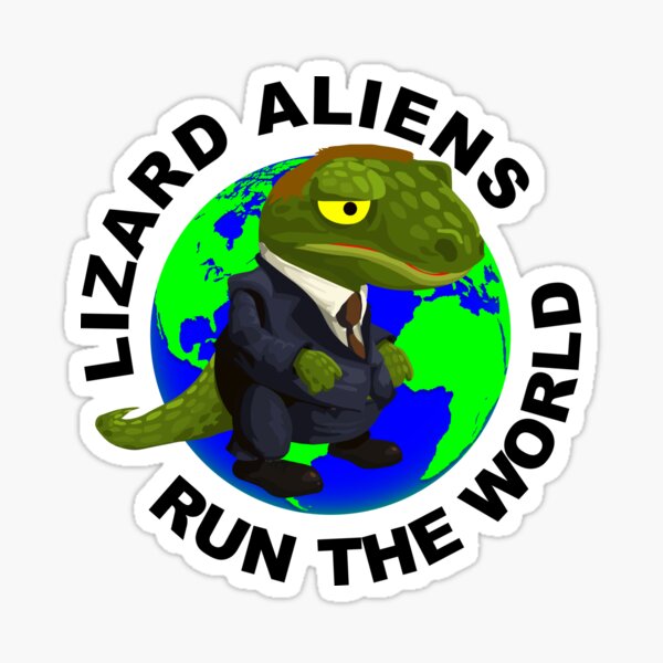 Vista previa del artículo con la obra «OVNI Reptilian Alien Lizard People», diseñado y vendido por tonyhollywood.