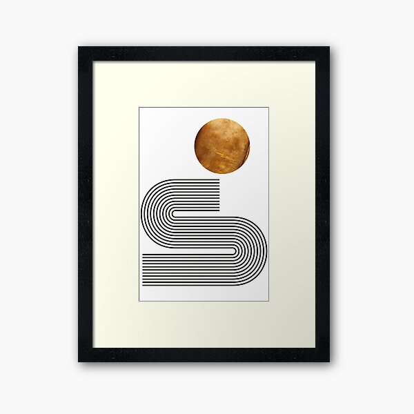 Mid century study no.10 Gerahmter Kunstdruck