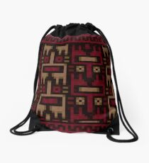 Yume nikki pattern Drawstring Bag