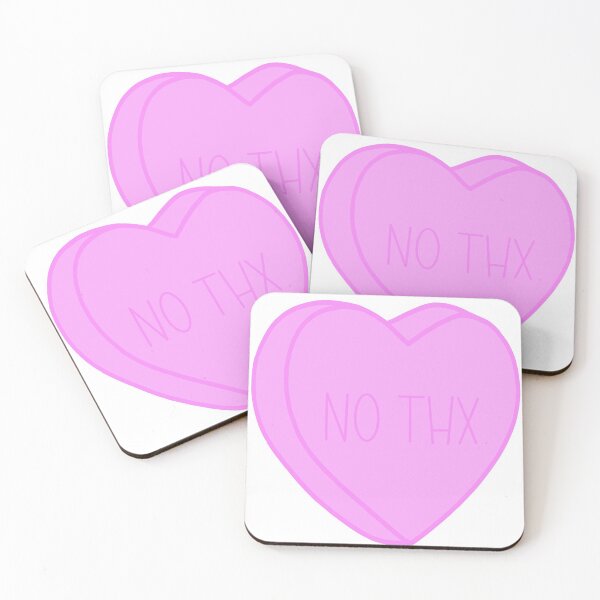 Item preview, No Thx Conversation Heart  designed and sold by AWardStickers.