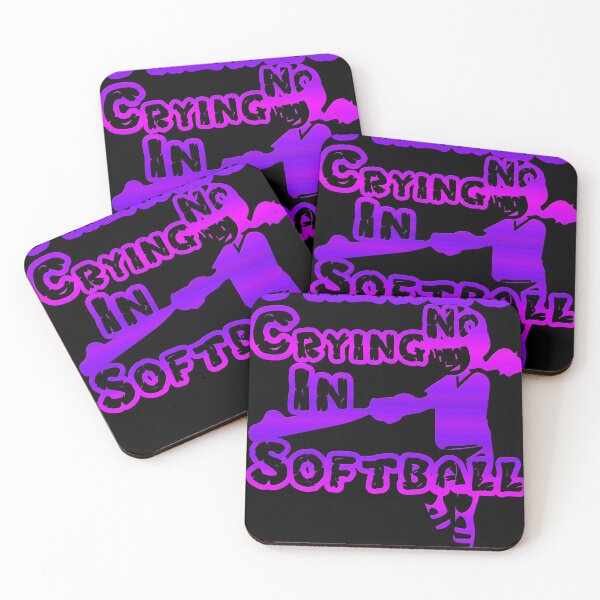 Item preview, There's No Crying in Softball designed and sold by Funny beagles.
