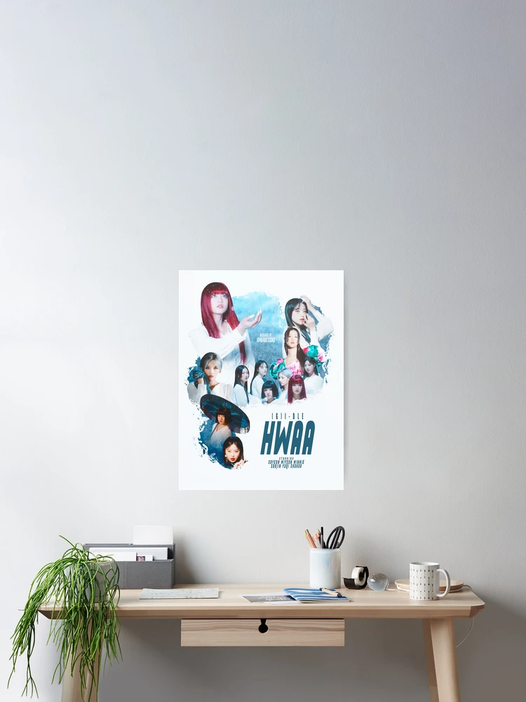 (G)I-DLE HWAA 6人 全員直筆サイン入り ポスター G)i-dle 'HWAA' Poster
