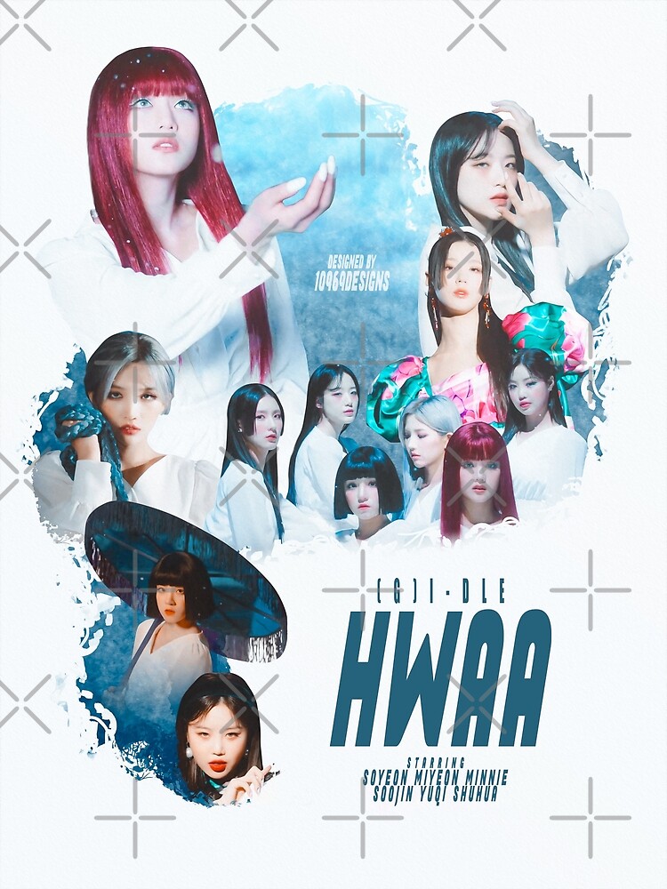 G)I-DLE HWAA 6人 すりゃ 全員直筆サイン入り ポスター