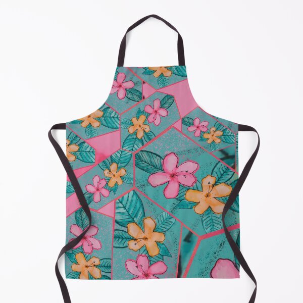 Item preview, Hibiscus Flowers Collage - Seagreen designed and sold by Emily Boynton.