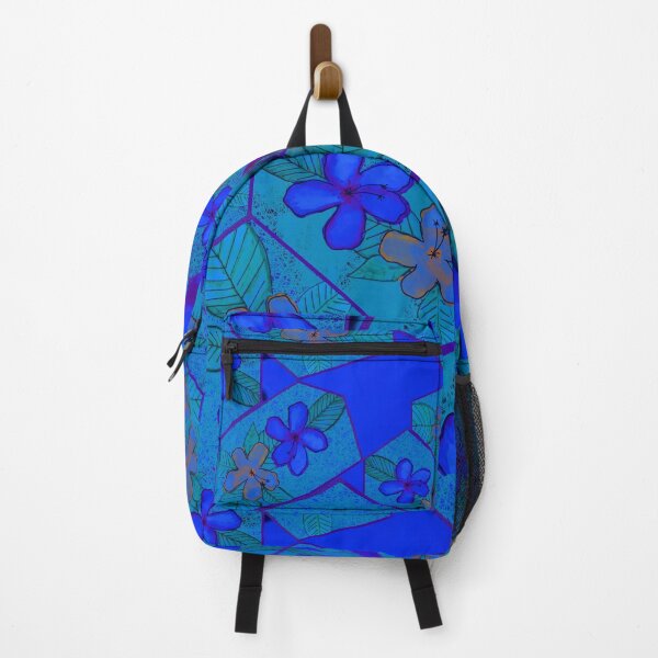 Item preview, Hibiscus Flowers Collage - Blue designed and sold by Emily Boynton.