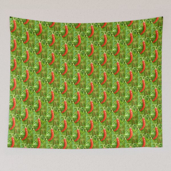Item preview, Red cayenne plant in the urban garden designed and sold by wineandwords.