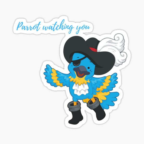 Parrot watching you Sticker