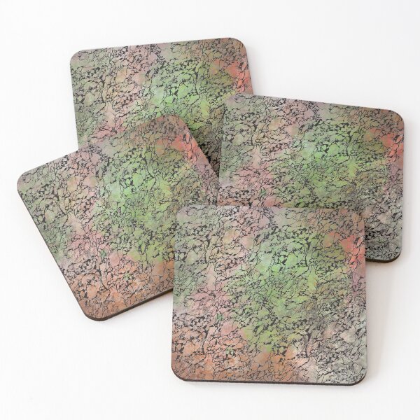 Item preview, Hand drawn marble pattern - spring palette  designed and sold by Shelley Gilbert.