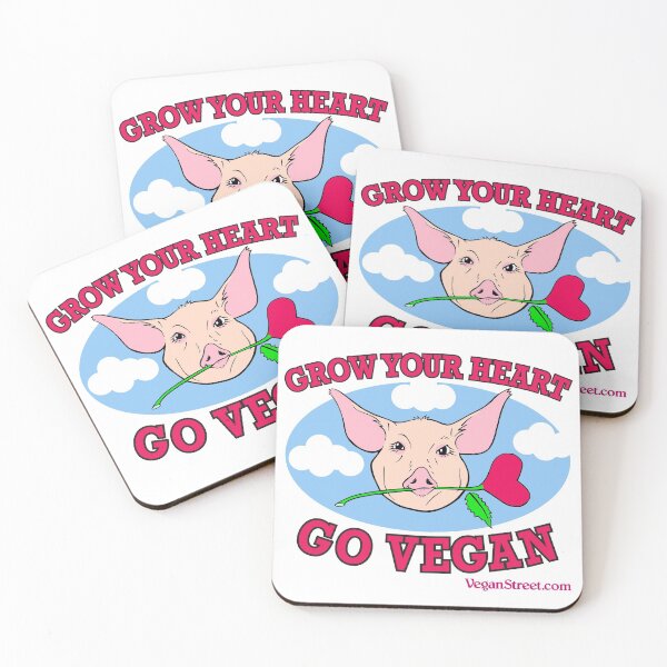 Item preview, Grow Your Heart. Go Vegan. designed and sold by VeganStreet.