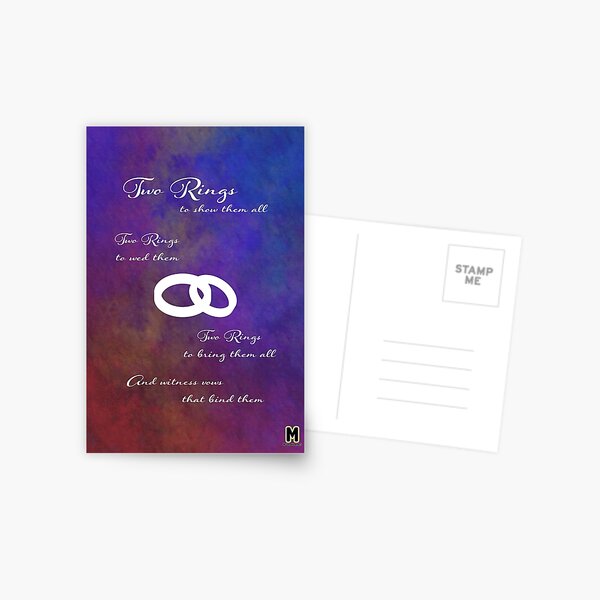 Two Rings Postcard