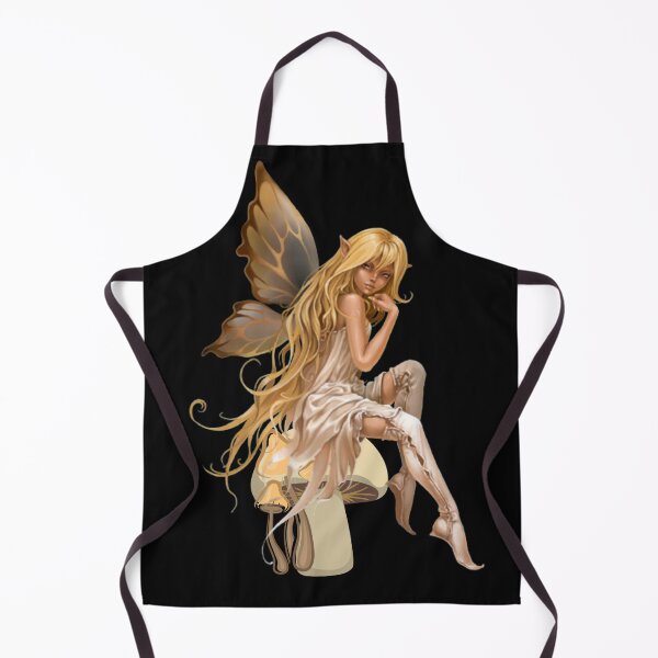 Item preview, Pretty Golden Fairy on a Mushroom designed and sold by AMS-ART.