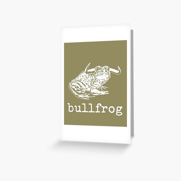 Bullfrog Greeting Card