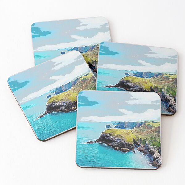 Item preview, Tintagel Castle illustration -legend of King Arthur  designed and sold by PositiveStudio.