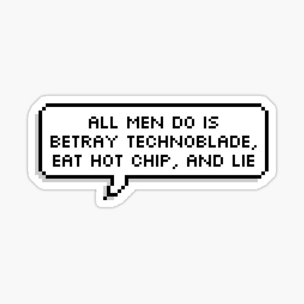 Technoblade Quote: Welcome Home, Theseus Sticker for Sale by Swagneato