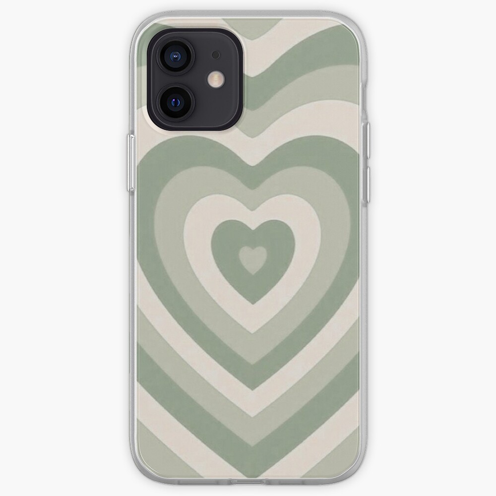 "sage green latte heart" iPhone Case & Cover by mynameiszara | Redbubble