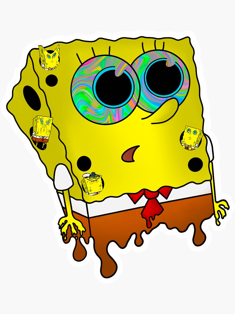 Sad Spongebob Stickers for Sale