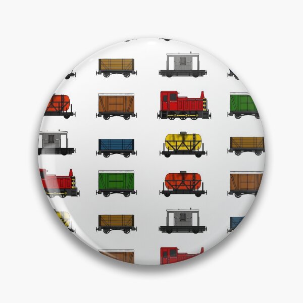 Item preview, Diesel Shunter Train Magnet Sticker Pack Pattern designed and sold by doodlerob.