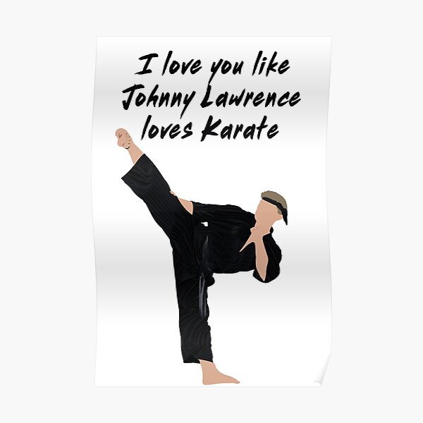 Karate Kid Inspired 1984 Du Bist Der Beste Valentines Poster Von Pricktees Redbubble