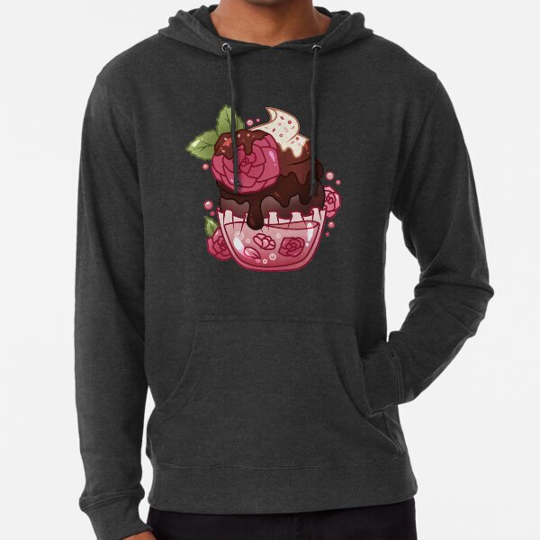 Rose Chocolate Cupcake Lightweight Hoodie