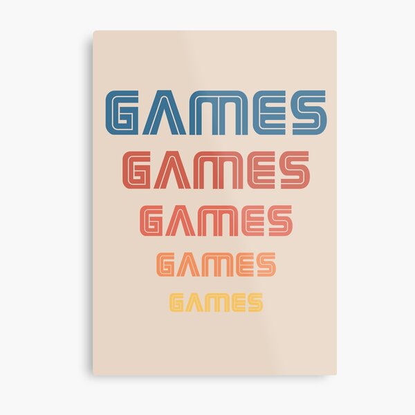Classic Games Metal Print