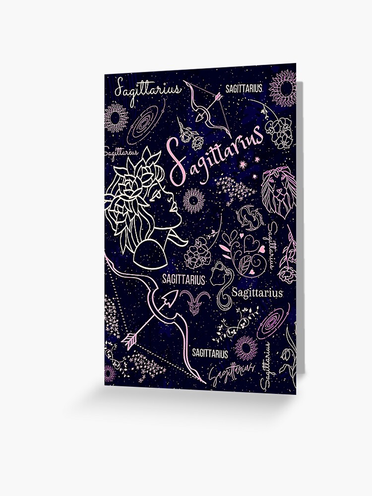 Carte De Vœux « Signe Du Zodiaque Scorpion. Une Ligne. Illustration