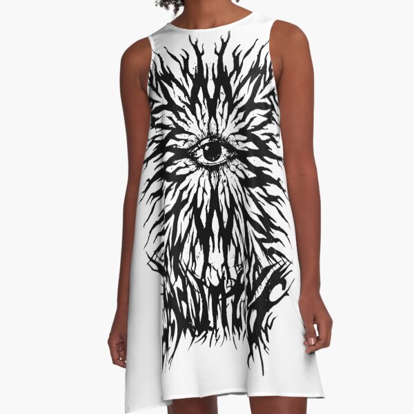 HAUNTED EYEZ A-Line Dress