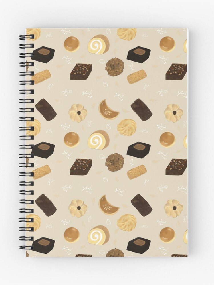 Thumbnail 1 of 3, Journal, Assorted Cookies Brownie Pattern designed and sold by JUSTCORLA.