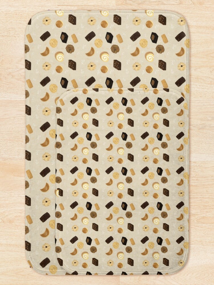 Thumbnail 5 of 6, Bath Mat, Assorted Cookies Brownie Pattern designed and sold by JUSTCORLA.