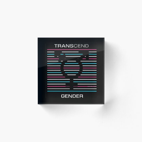 Transcend Gender Silhouette Acrylic Block