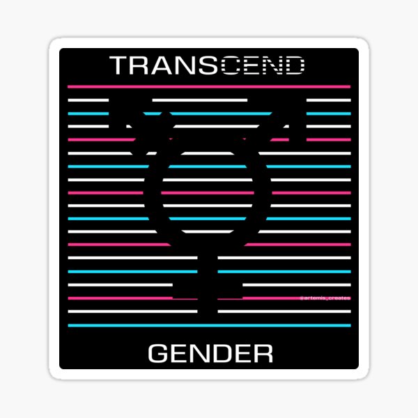 Transcend Gender Silhouette Sticker