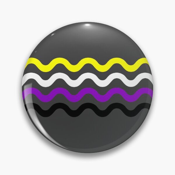 Item preview, 26 long squigglies / nonbinary pride flag designed and sold by kassanderplus.