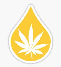 Dab Droplet Weed Leaf Sticker