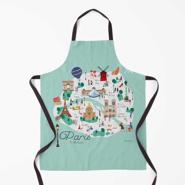 Item preview, Paris Ilustrated Map designed and sold by PrismasDesign.