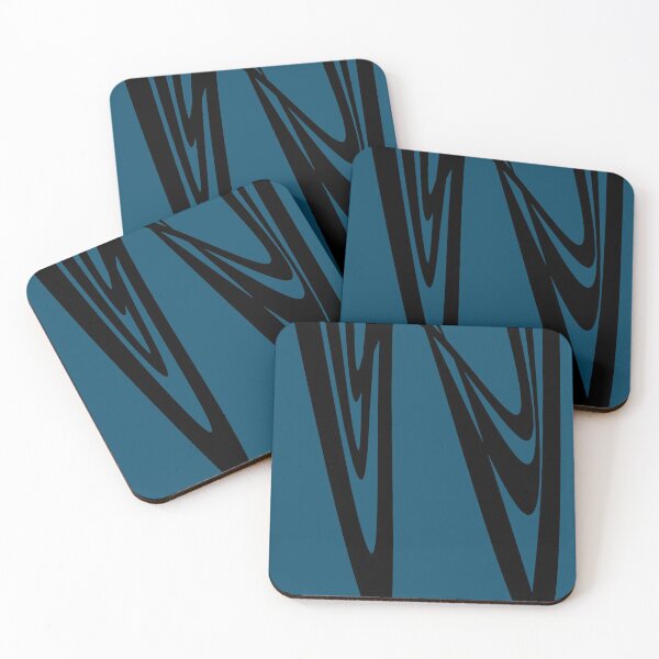 Artikelvorschau, Blau mit schwarzem Design entworfen und verkauft von DesignsByMuriel.