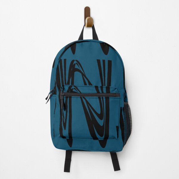 Artikelvorschau, Blau mit schwarzem Design entworfen und verkauft von DesignsByMuriel.
