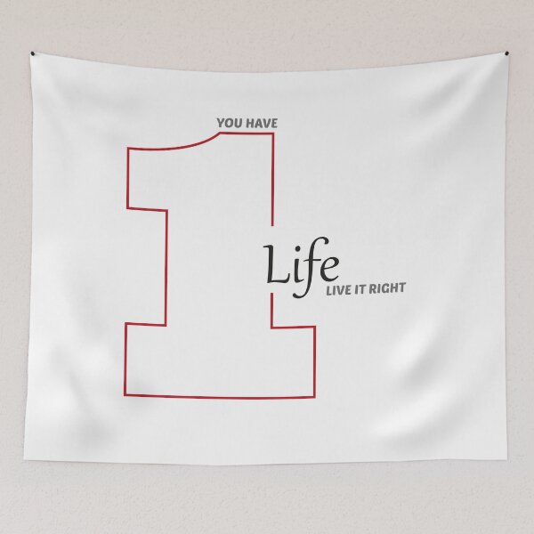 Item preview, You Have one Life Live It Right  designed and sold by UrahGo.