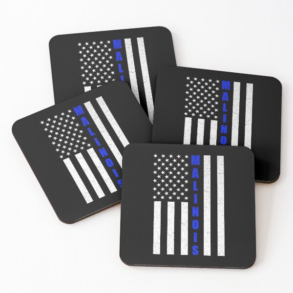 Item preview, Thin Blue Line Belgian Malinois USA Flag Gift  designed and sold by Malinois  Drive.