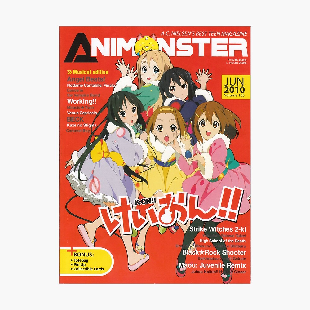 K-ON Anime Magazine Cover