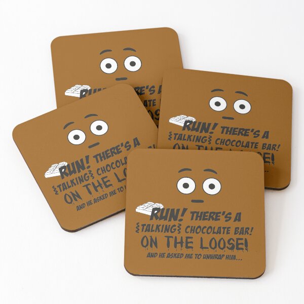 Item preview, Run There Is A Talking Chocolate Bar designed and sold by blumato.