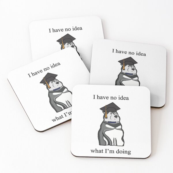 Item preview,  Graduation Husky Meme With Text - I have no idea what I’m doing. designed and sold by irchiliart.