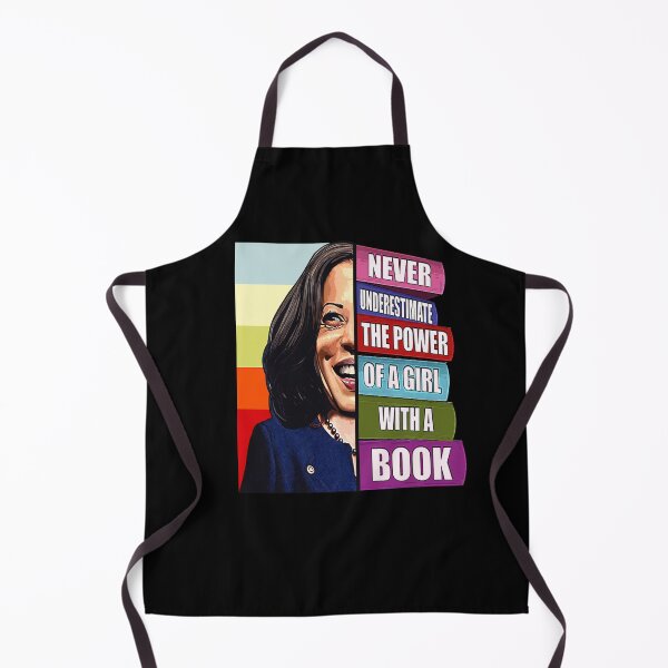 Artikelvorschau, Kamala Harris Poster Unterschätze niemals ein Mädchen mit einem Buch-T-Shirt entworfen und verkauft von TrustedNomads.