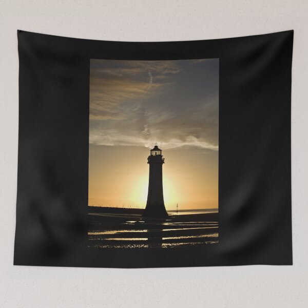 Item preview, Golden sunset lighthouse designed and sold by bcash.