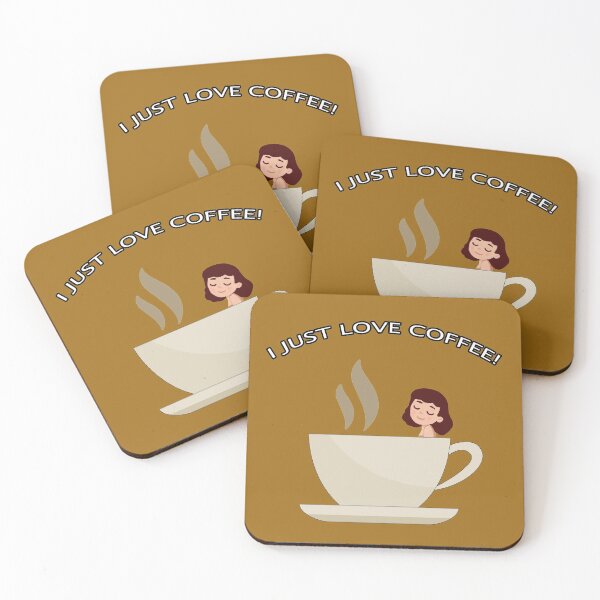 Item preview, I Just Love COFFEE - bathing in a mug of coffee designed and sold by janraydesigns.