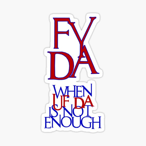 Item preview, Fy Da! When Uff Da is Not Enough Blue Outline designed and sold by Havocgirl.