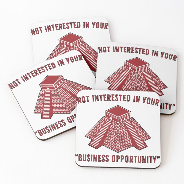 Item preview, Pyramid | Not Interested in your Business Opportunity designed and sold by DanLopesMerch.